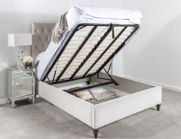 Oliver & Sons Chesterfield Upholstered Luxury Fabric Bed - Image 4