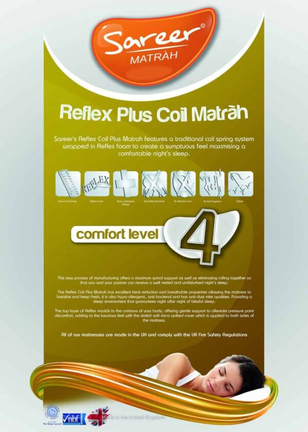 Sareer Matrah Reflex Plus Coil Mattress In A Box - Image 6
